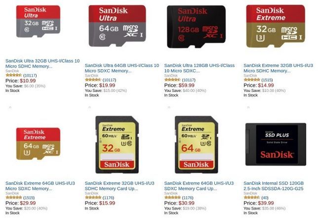Fotografía - [Offre Alerte] SanDisk MicroSD Cartes, Sticks OTG et d'autres Mémoire Flash fortement réduits pour Amazon d'or Box Aujourd'hui, Deal
